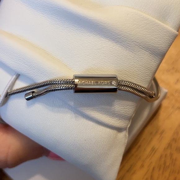 Michael Kors Love Is In The Air Heart and Crystal Slider Bracelet - Picture 5 of 7